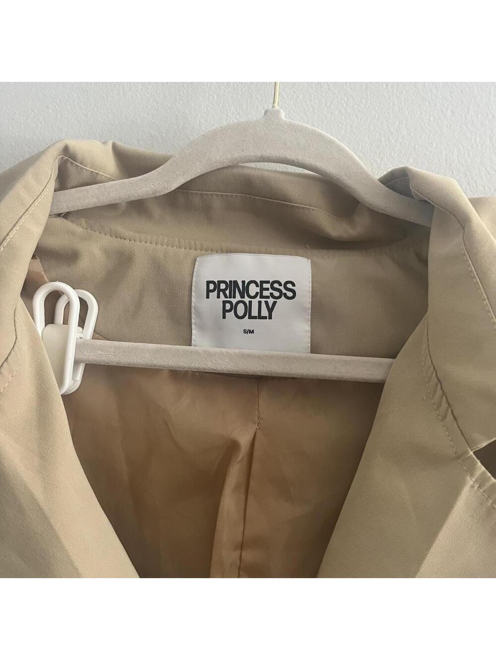 Princess Polly Westwind Trench Coat in Natural - Picture 5 of 7